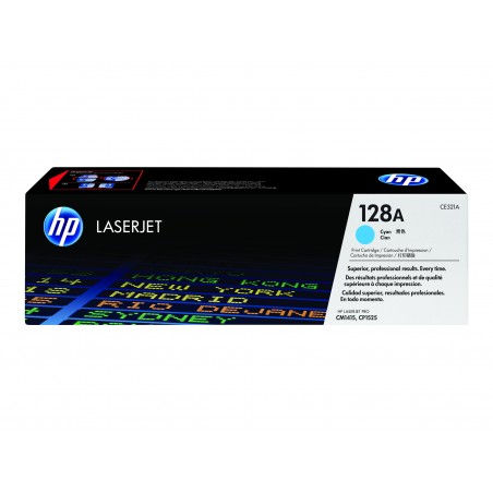 HP 128A - cyan - original - toner HP 128A - cyan - original - toner
