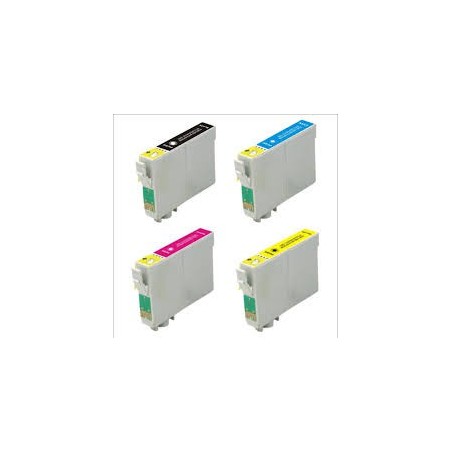 Cartouche d'encre équivalent à Epson T1295 Multipack Pack de 4 Noir, Jaune, Cyan, Magenta Cartouche d'encre équivalent à Epson T1295 Multipack Pack de 4 Noir, Jaune, Cyan, Magenta