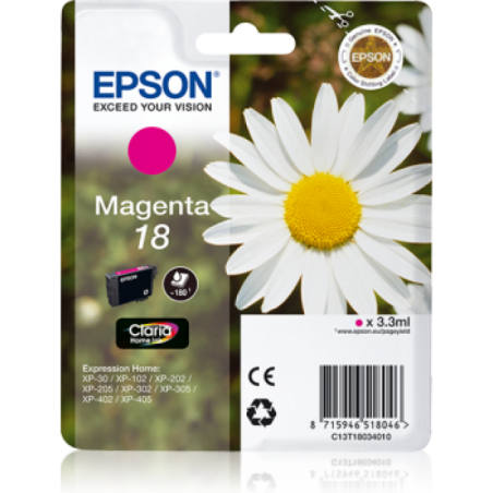 Epson T1803 Paquerette - magenta - originale - cartouche d'encre Epson T1803 Paquerette - magenta - originale - cartouche d'encre