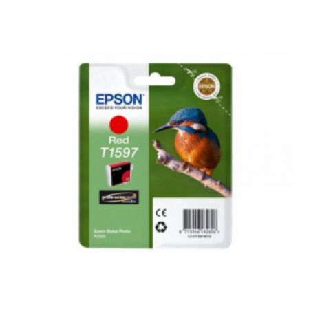 Epson T1597 Martin Pêcheur - rouge - originale - cartouche d'encre Epson T1597 Martin Pêcheur - rouge - originale - cartouche d'encre