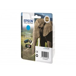 Epson T24XL Elephant - à rendement élevé - cyan - originale - cartouche d'encre