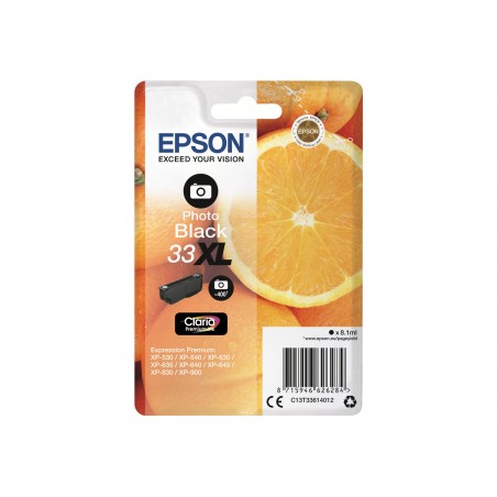 Epson T33XL Orange - à rendement élevé - noire photo - originale - cartouche d'encre Epson T33XL Orange - à rendement élevé - noire photo - originale - cartouche d'encre