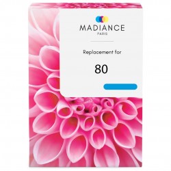 Encre compatible Haute capacité HP 80 Cyan