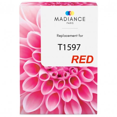 Cartouche d'encre équivalent à Epson Red T1597 Capacité standard Rouge Cartouche d'encre équivalent à Epson Red T1597 Capacité standard Rouge