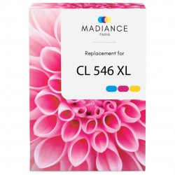 Cartouche d'encre équivalent à Canon CL 546 XL Color Haute capacité Cyan, magenta, jaune
