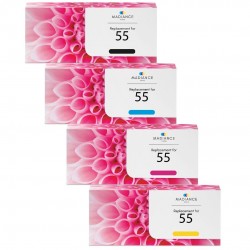 Toner équivalent à Canon 55 Pack de 4 4 Couleurs - Avec puce