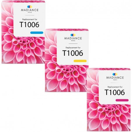 Cartouche d'encre équivalent à Epson T1006 Multipack Pack de 3 Cyan, jaune, magenta