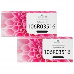 Toner équivalent à Xerox 106R03516 Pack de 2 Noir