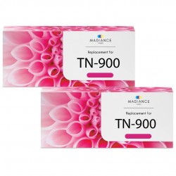 Toner équivalent à Brother TN-900M 2PK Pack de 2 Magenta