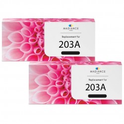 Toner équivalent à HP 203A Pack de 2 Noir