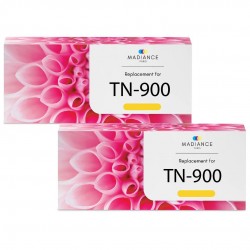 Toner équivalent à Brother TN-900Y 2PK Pack de 2 Jaune