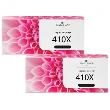 Toner équivalent à HP 410X Pack de 2 Noir Toner équivalent à HP 410X Pack de 2 Noir