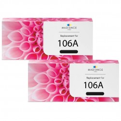 Toner équivalent à HP 106A Pack de 2 Noir
