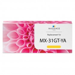Compatible Sharp MX31GTYA Jaune toner cartridge