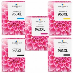 Pack de 5 HP 963XL cartouches d'encre compatibles