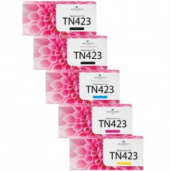 Pack de 5 cartouches génériques Brother TN423BKCMY 