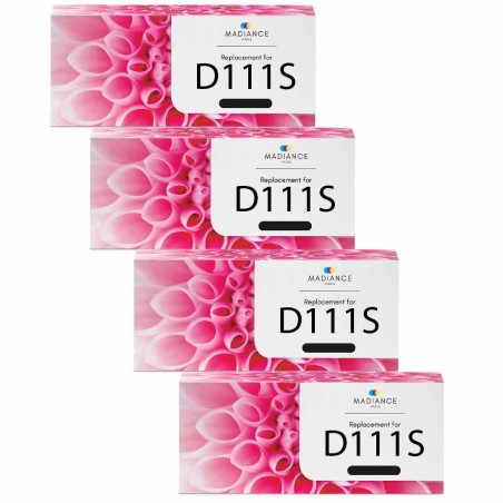 Pack de 4 toners Samsung MLT-D111S SU810A compatible 